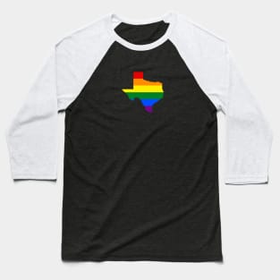 Rainbow Texas Baseball T-Shirt